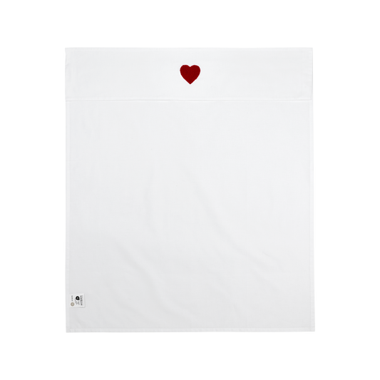 Meyco Bettlaken tufted Sweet Heart White/Red