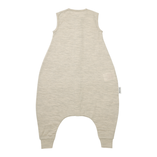 Meyco Schlafsack Jumper ohne Ärmel Merinowolle Sand Melange