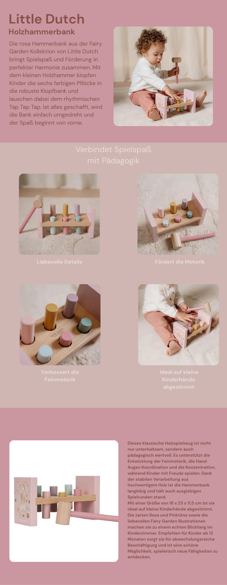 Little Dutch Rosa Hammerbank Fairy Garden