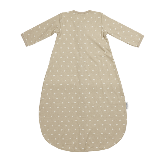 Meyco Schlafsack rund mit Ärmel jersey Sweet Heart Sand/Soft Sand