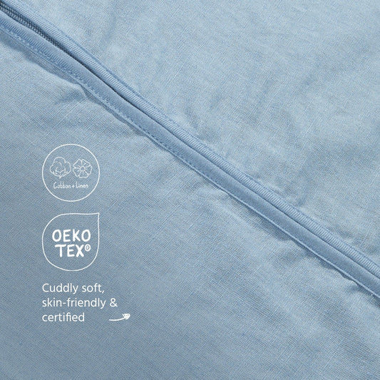 Meyco Schlafsack Jumper ungefüttert Leinen Jeans Blue