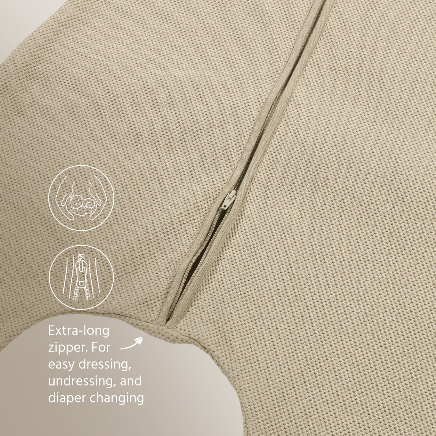 Meyco Schlafsack jumper ungefüttert Classic Sand