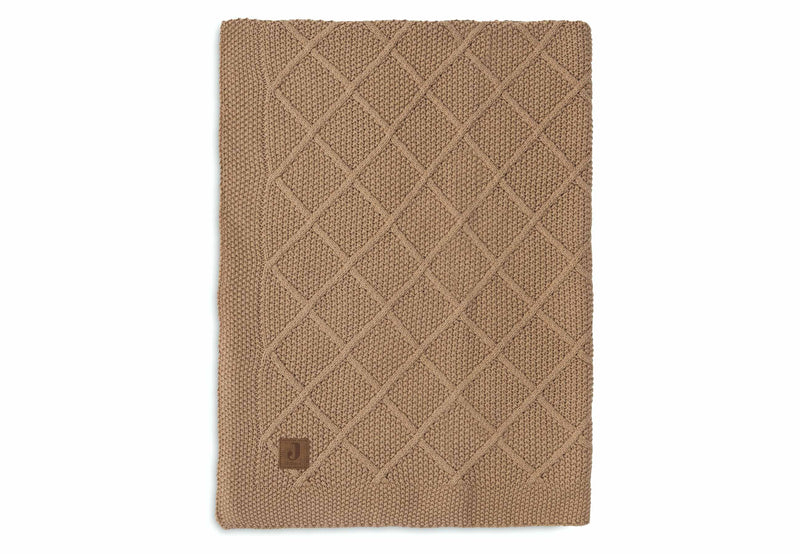 Jollein Decke - Check Knit Biscuit Studio