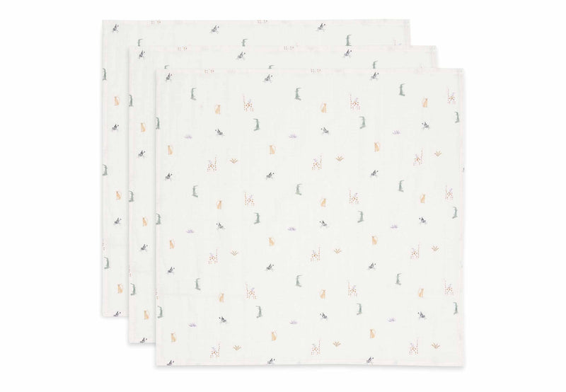 Jollein Spucktuch Hydrophil 70x70cm - Jungle Jambo - 3 Stück Studio
