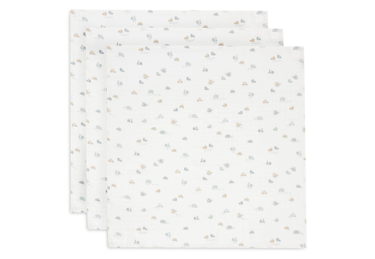 Jollein Spucktuch Hydrophil 70x70cm Small - On The Go - 3 Stück Studio