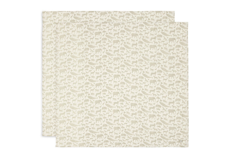 Mullwindeln Hydrophil 115x115cm - Animals - 2 Stück