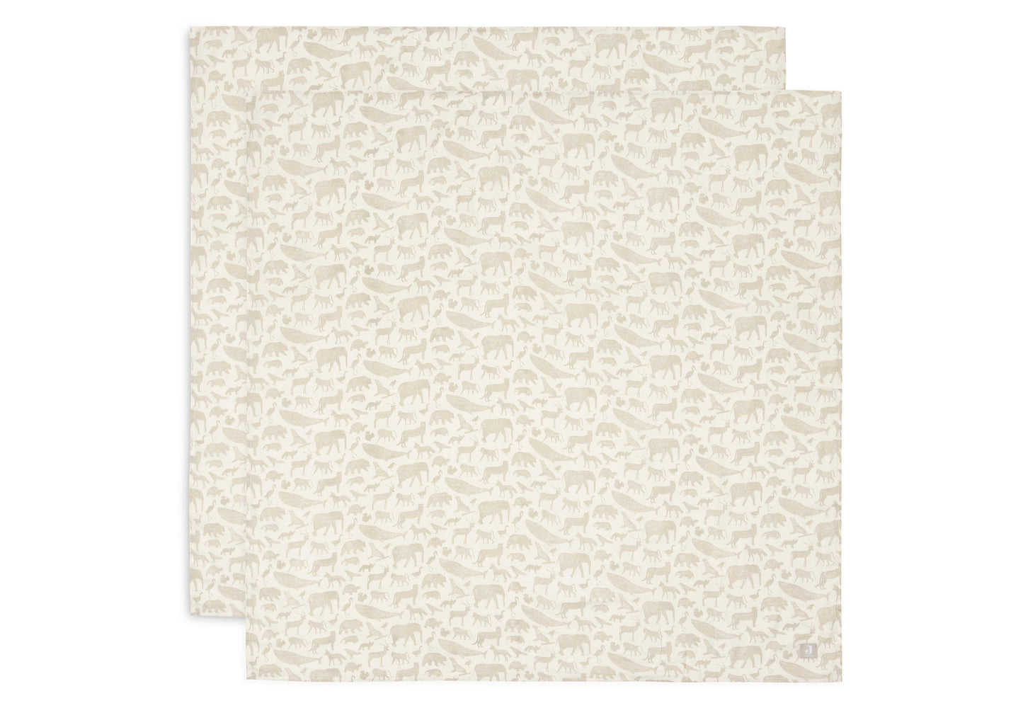 Mullwindeln Hydrophil 115x115cm - Animals - 2 Stück