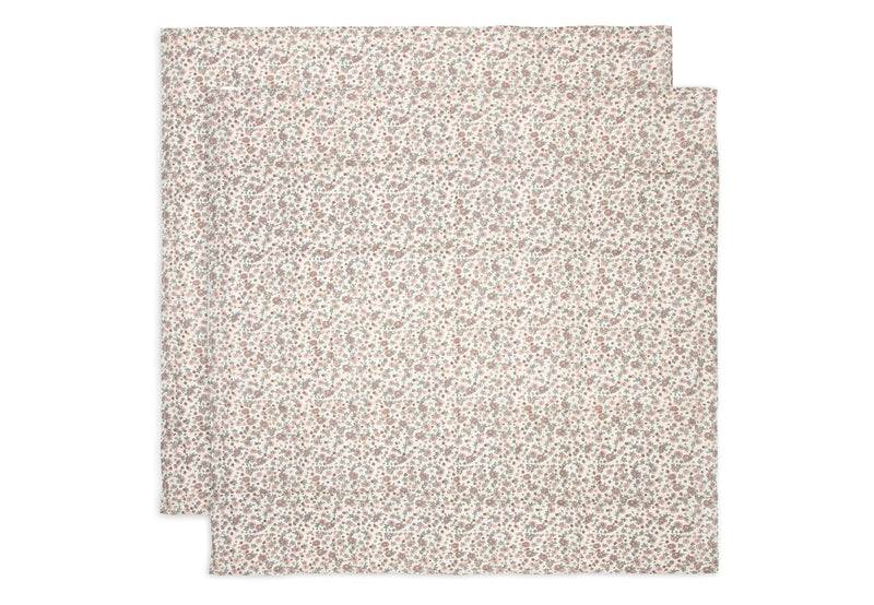 Jollein Mullwindeln Hydrophil 115x115cm - Retro Flowers - 2 Stück Studio
