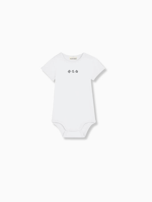Famvibes Body SUN, Moon, Stars Baby weiß