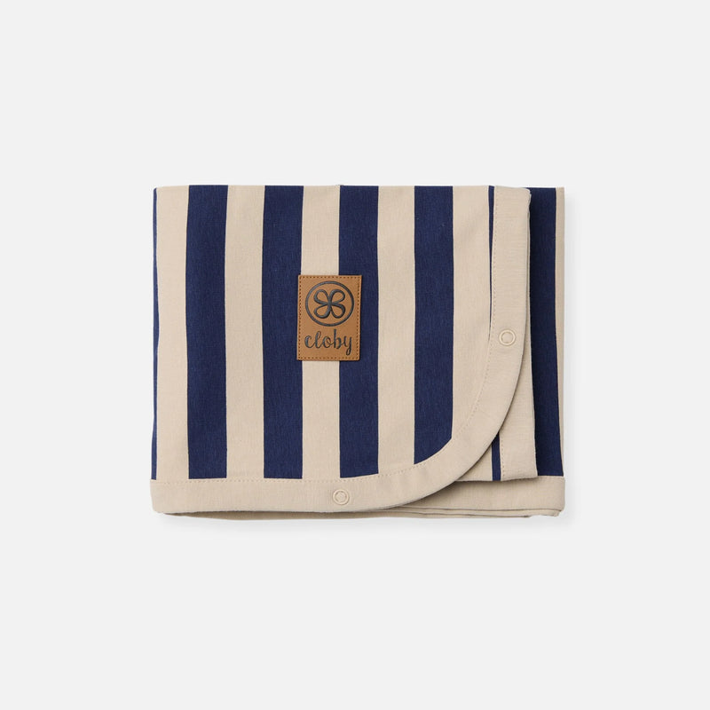 Cloby UV Decke Navy Sandy Stripe UPF 50+ Sonnenschutz Baby | einfachschoen