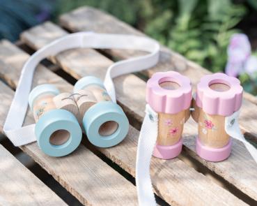 Little Dutch Kinder Fernglas Holz blau - Forest Friends