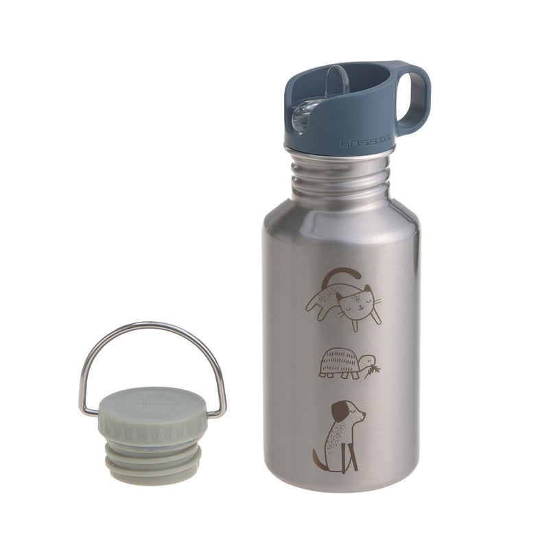 Edelstahl Kinder Trinkflasche 500 ml Happy Prints