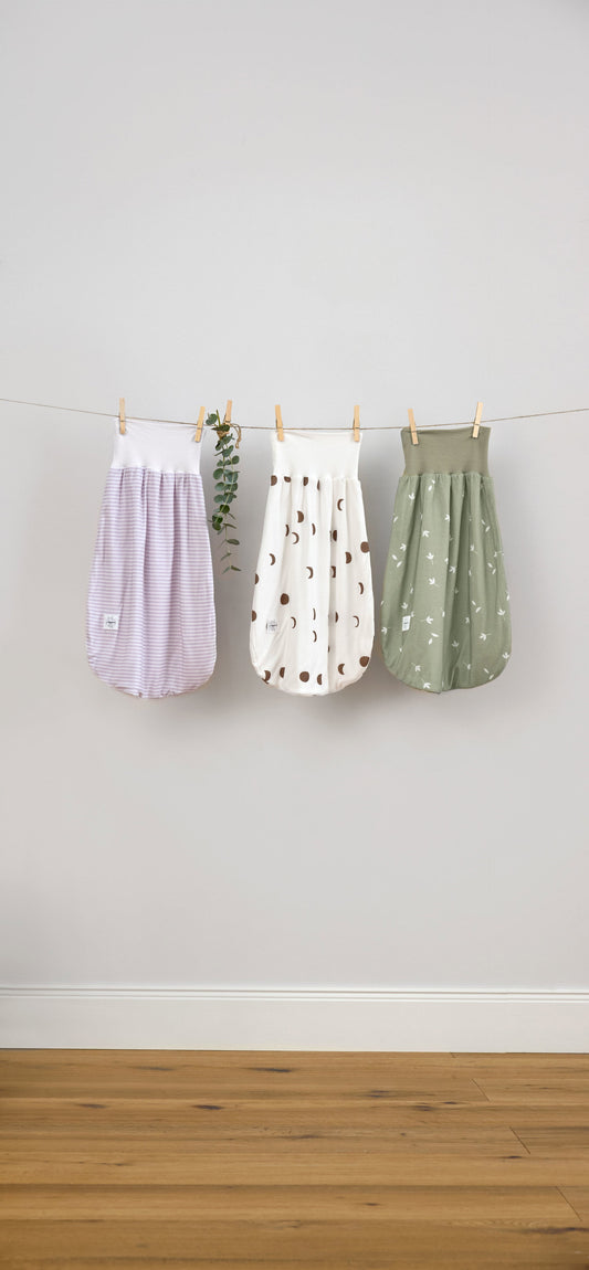 Lässig Baby Strampelsack 0,5 TOG Blätter, Oliv Detailansicht