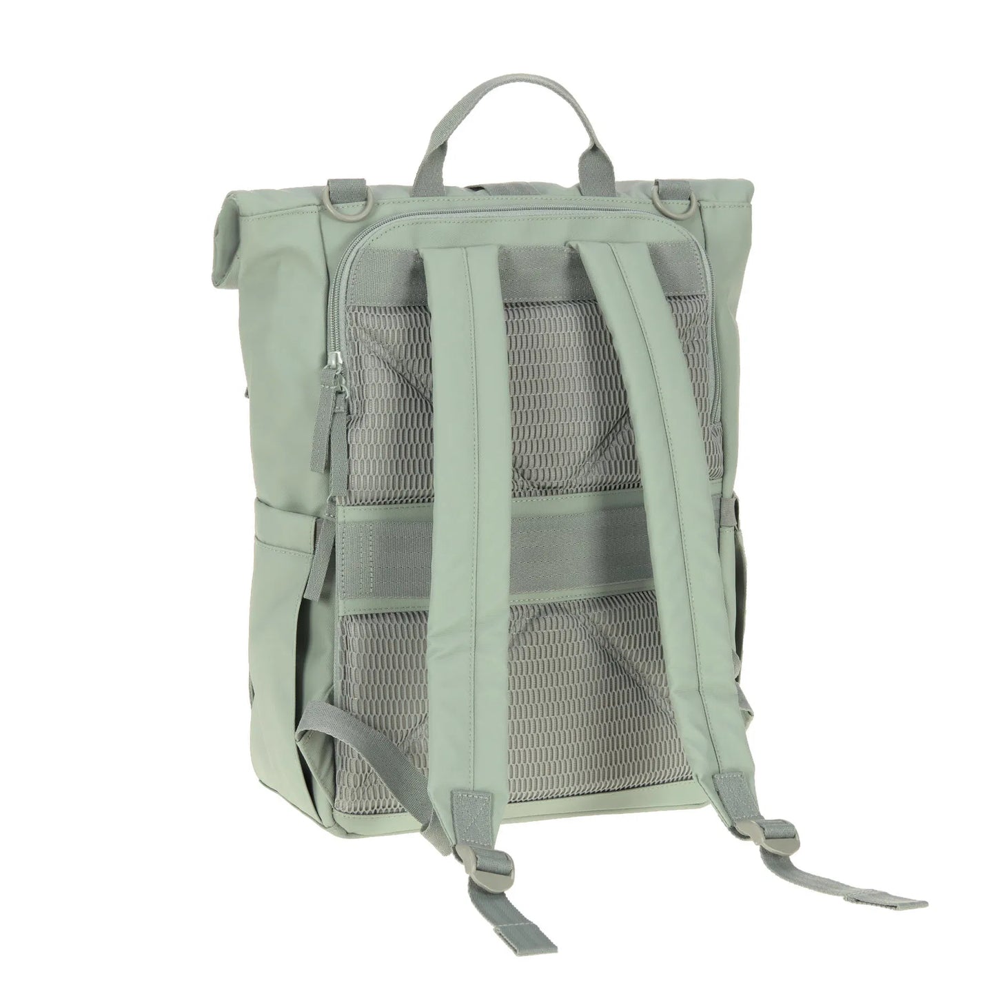 Lässig Wickelrucksack Rolltop Up Backpack, Silbergrün Lieferumfang