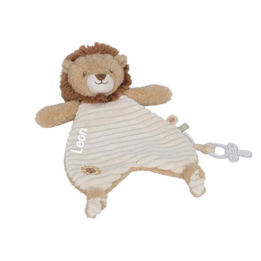 Little Dutch Kuscheltuch Löwe Gelb Safari Friends Personalisierung mit Namen