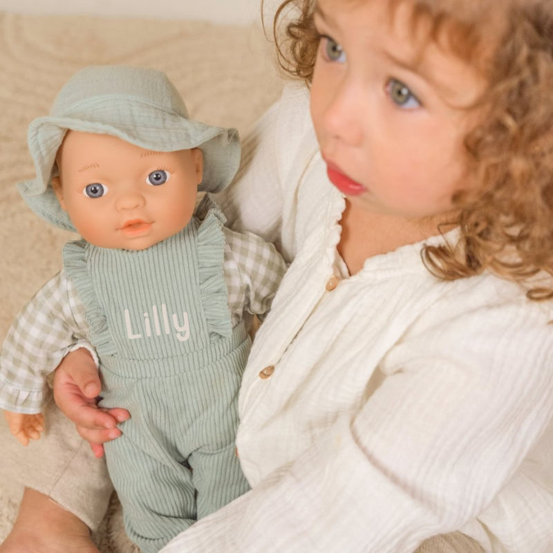 Little Dutch Baby Puppenkleidung in Grün Personalisierung mit Namen