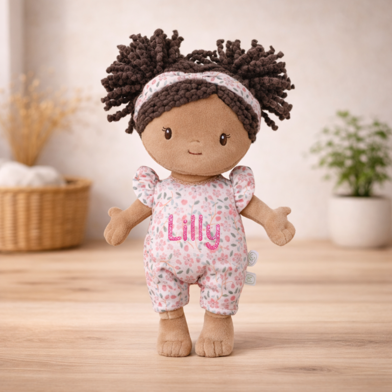 Little Dutch Babypuppe im Körbchen Evi GRS mit Name Glitzer