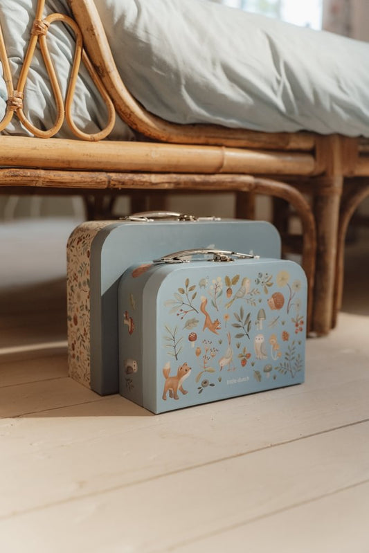 Little Dutch Blauer Koffer Set Forest Friends Detailansicht