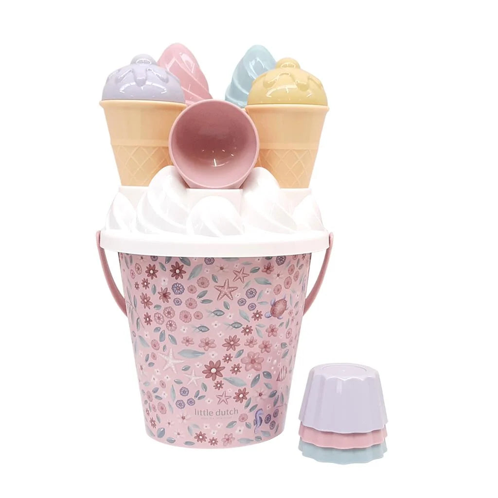 Little Dutch Dreamy Mermaid Eimerset Eis 14 Teilig von der Seite
