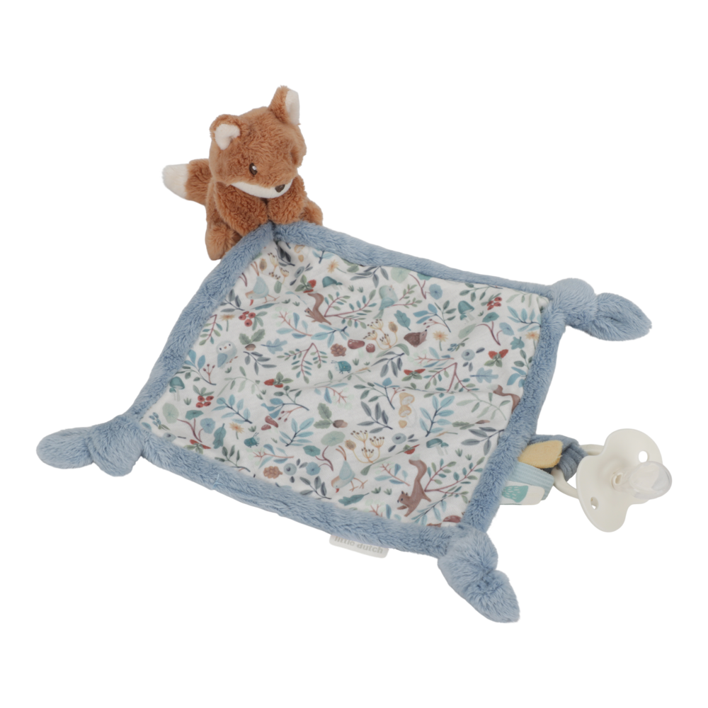 Little Dutch Kuscheltuch blau Fuchs - Forest Friends