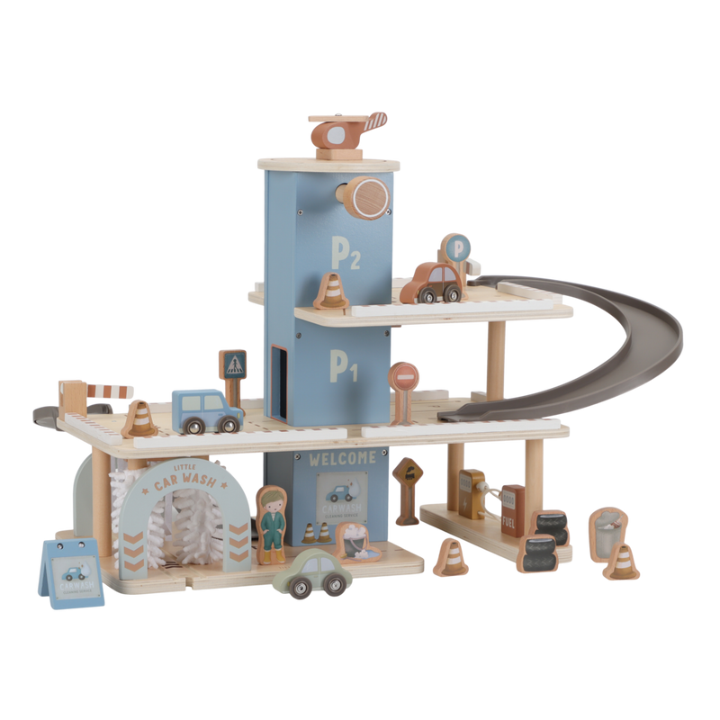 Little Dutch Parkhaus Holz Blau