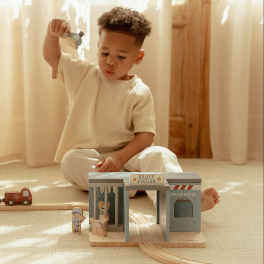 Holz Polizei Spielzeug Kinder