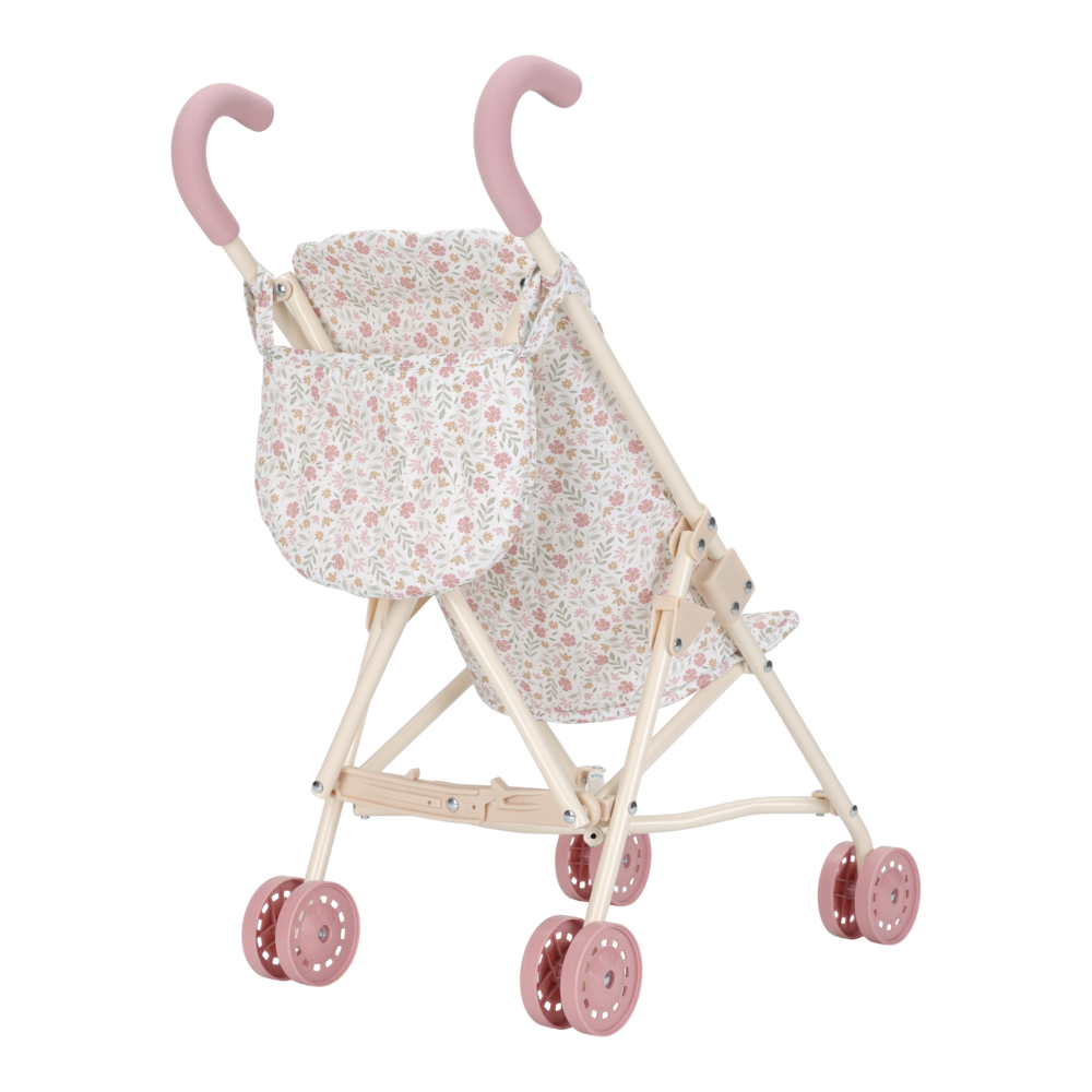 Little Dutch Puppenbuggy weiss Soft Flowers - faltbar LD4585