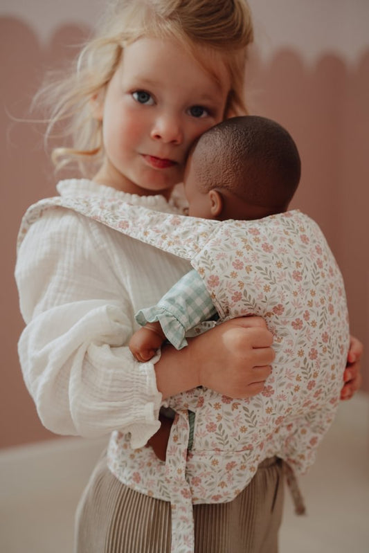 Little Dutch Puppentrage Soft Flowers – für Lily & Noa Puppen