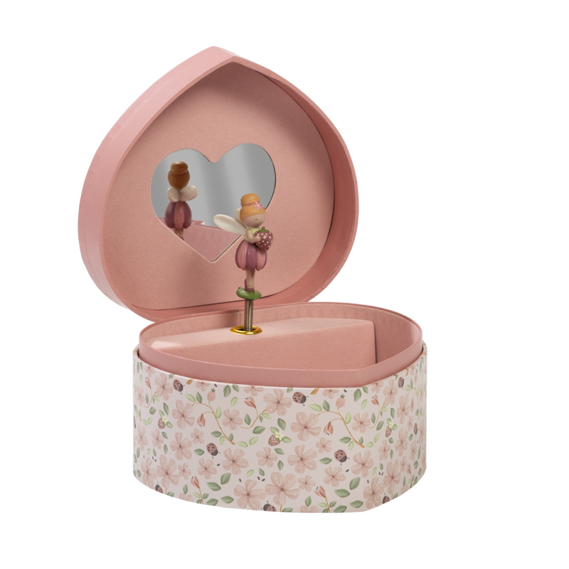 Little Dutch Rosa Schmuckkästchen mit Musik Herz Fairy Garden