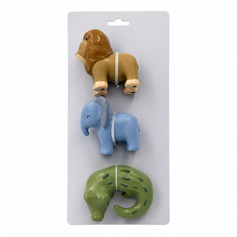 Little Dutch Safari Badefiguren Set/3, Studio Aufnahme von vorne