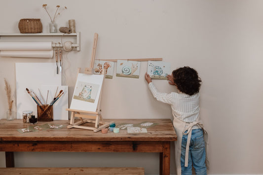 Little Dutch blau Fingermalset Forest Friends Fingermalfarbe