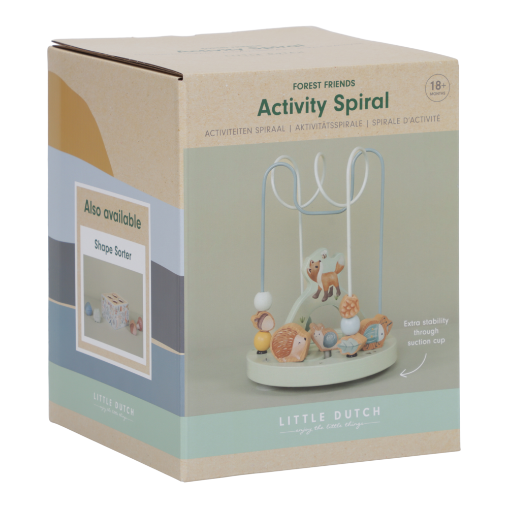 Little Dutch große Aktivitätsspirale blau - Forest Friends