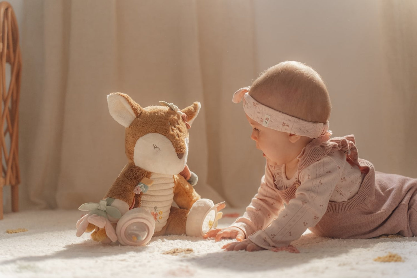 Little Dutch rosa Aktivitätenkuscheltier Reh Fairy Garden