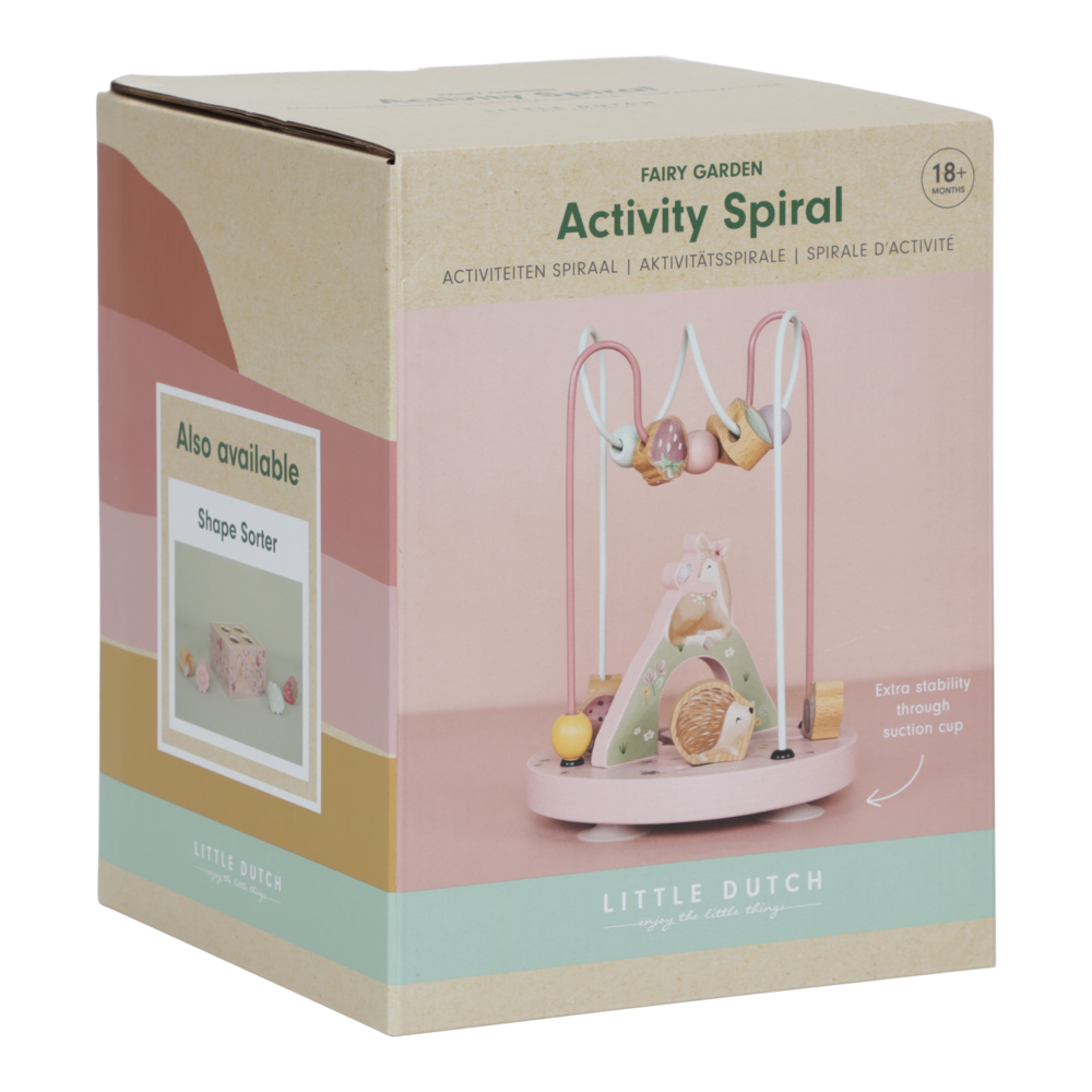 Little Dutch rosa Aktivitätsspirale Holz groß - Fairy Garden