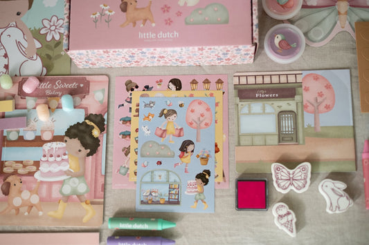 Little Dutch rosa Bastelbox Kreativbox Rosa Detailansicht