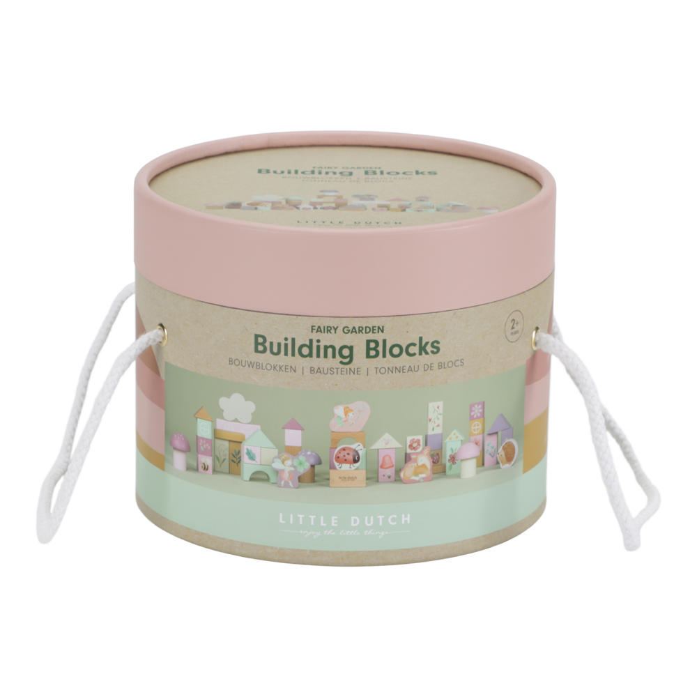Little Dutch rosa Bausteine Fairy Garden Holzbauklötze