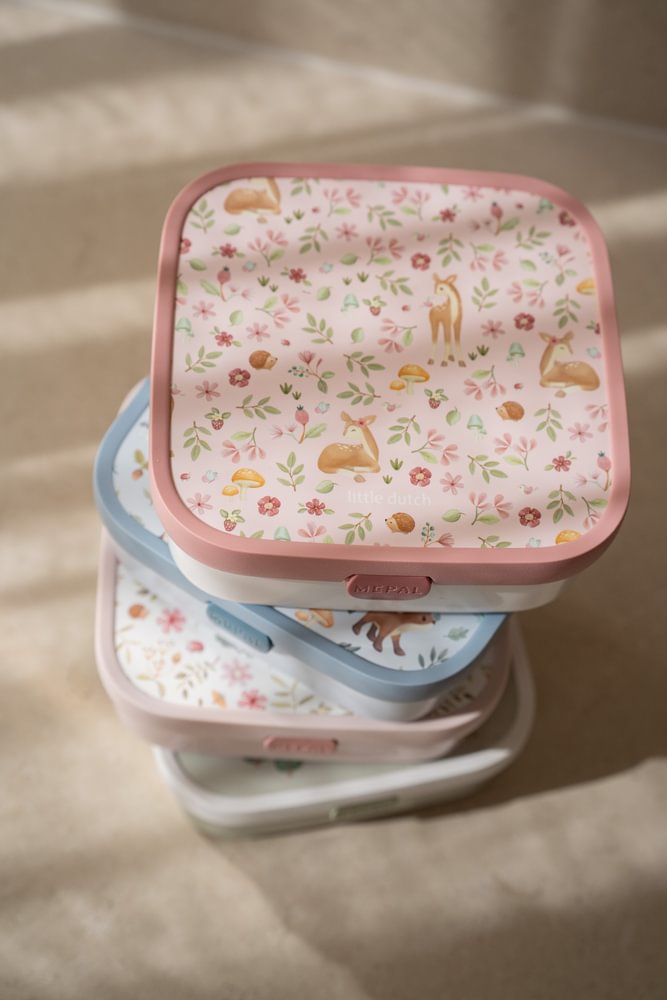 Little Dutch rosa Brotdose XL - Fairy Garden Mepal