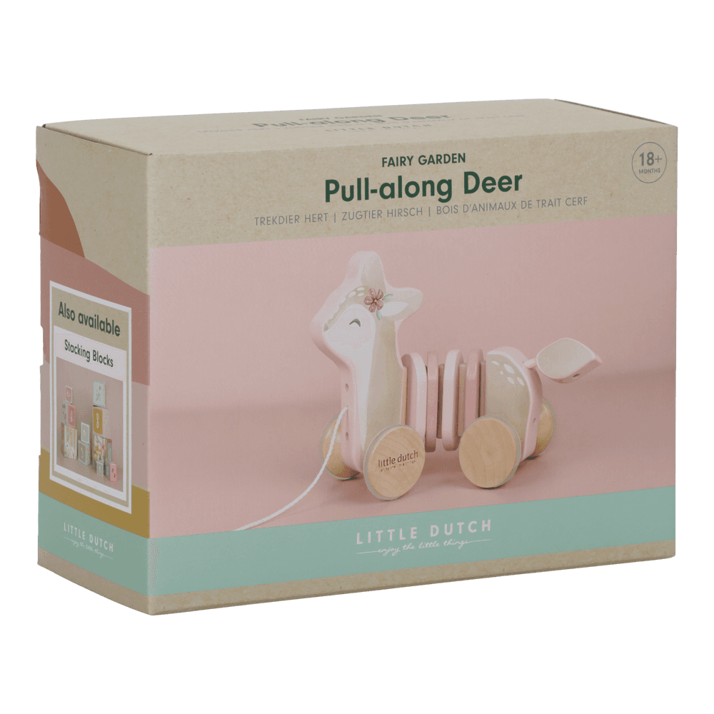 Little Dutch rosa Wackelziehspielzeug Reh - Fairy Garden Hirsch