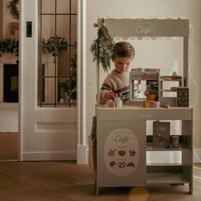Little Dutch Marktstand Cafe Holz FSC | einfachschoen