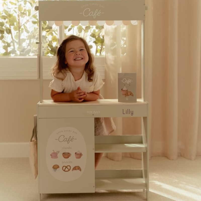 Little Dutch Marktstand Cafe Holz FSC | einfachschoen