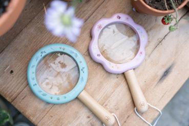 Little Dutch rosa Lupe - Fairy Garden Holz Kinderlupe Little Dutch - Entdeckerlupe