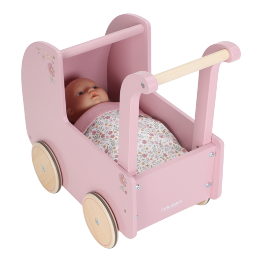 Little Dutch Puppenwagen Holz Puppe Lily Set Detailansicht