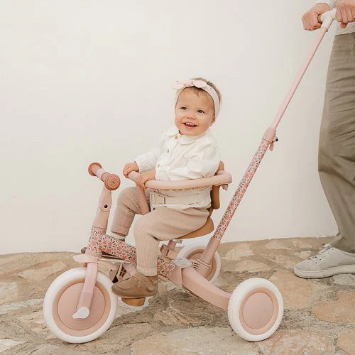 Little Dutch Rosa Dreirad 4 in 1 mit Griff Fairy Floral Detailansicht