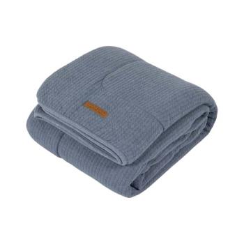 Little Dutch kuschelige warme Winterdecke für Baby-Wiege Babyschale Pure Blue