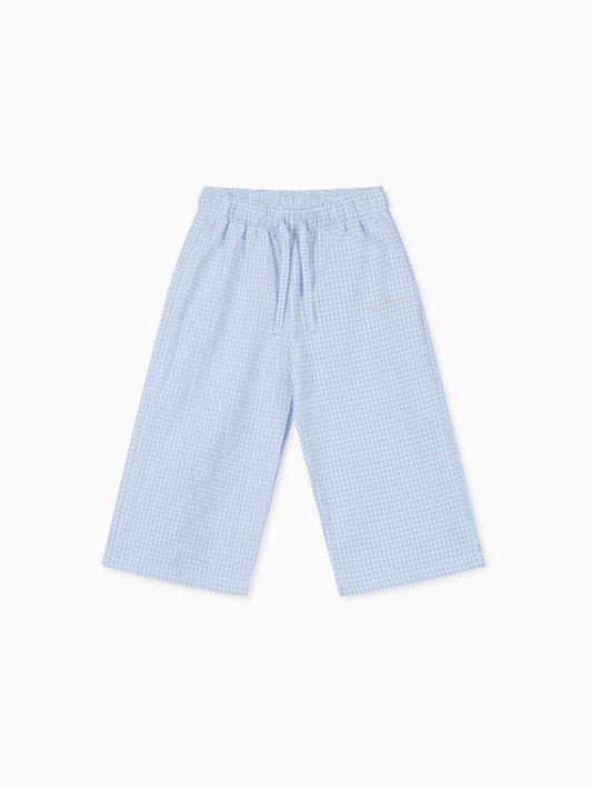 Famvibes Vichykaro Pants Kids Blau