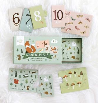 A Little Lovely Company Waldfreunde Puzzle - Lerne zählen 1-10