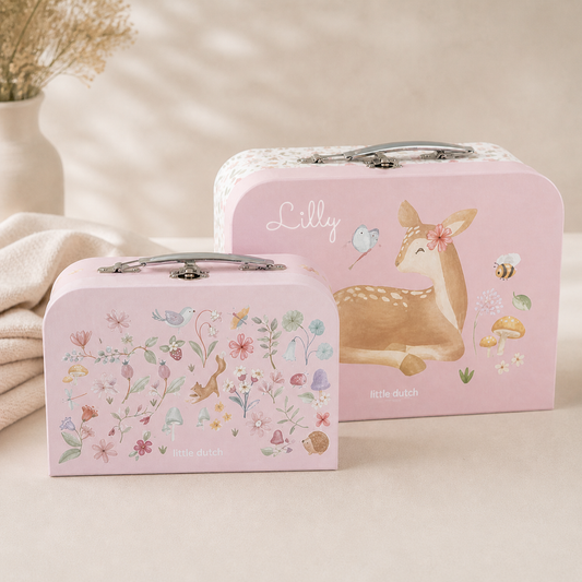 Little Dutch Rosa Koffer Set Fairy Garden Personalisierung mit Namen — Detailansicht 2