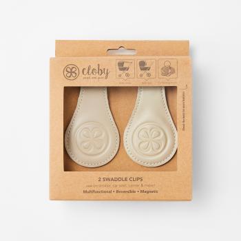Cloby Magnet-Clips 2er Set Leder beige grau online kaufen