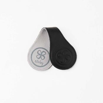 Cloby Magnet-Clips 2er Set Leder schwarz