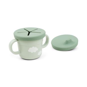 Done by Deer Foodie Snack & Trinkbecher Set grün Detailansicht